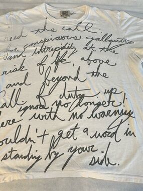 Juicy Couture White Graphic Script Tee XXL Y2K Oversized Streetwear